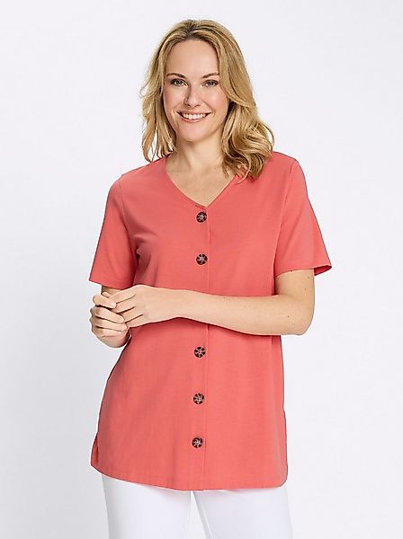 Sieh an! T-Shirt Longshirt Kurzarm günstig online kaufen