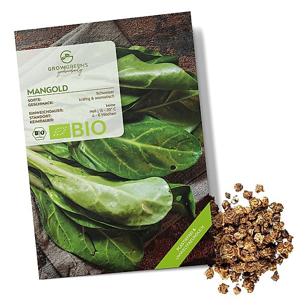 Growgreens Gemüsesamen BIO Mangold Samen (Schweizer) günstig online kaufen