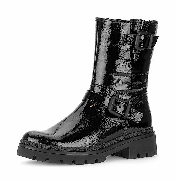 Gabor Bikerboots "FLORENZ", Blockabsatz, Stiefelette mit einer Schafthöhe v günstig online kaufen