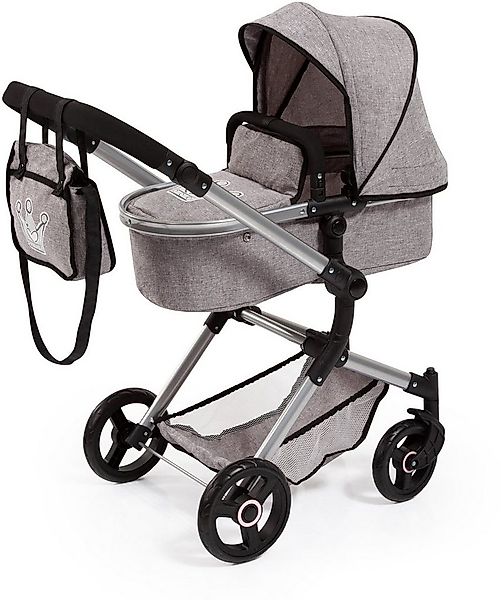 Bayer Kombi-Puppenwagen Vario, Grau, inkl. Wickeltasche günstig online kaufen