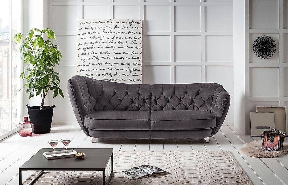 Leonique Big-Sofa "Retro", stylischer Hochlehner günstig online kaufen