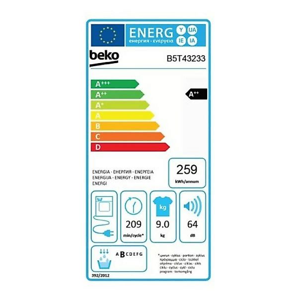 Kondensationstrockner Beko B5t42243 8 Kg Weiß günstig online kaufen