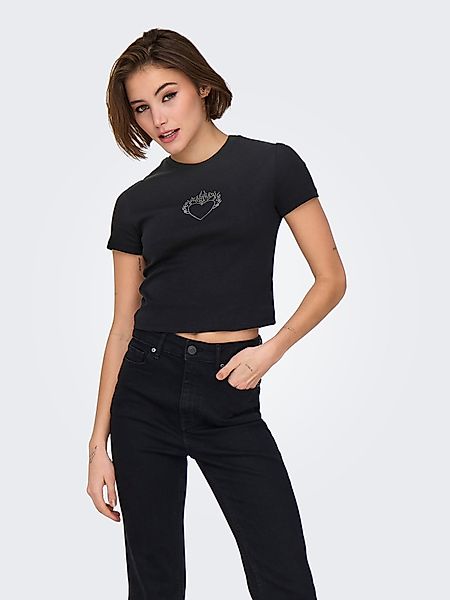 ONLY Kurzarmshirt ONLKIRA S/S BLING O-NECK günstig online kaufen