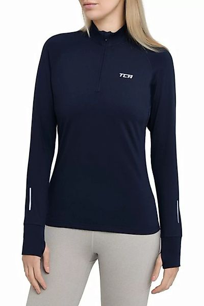 TCA Langarmshirt TCA Damen Winter Laufshirt mit Brustreißverschluss - Dunke günstig online kaufen