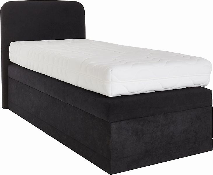 Westfalia Schlafkomfort Boxspringbett mit Zierkissen und verchromten Kufen, günstig online kaufen