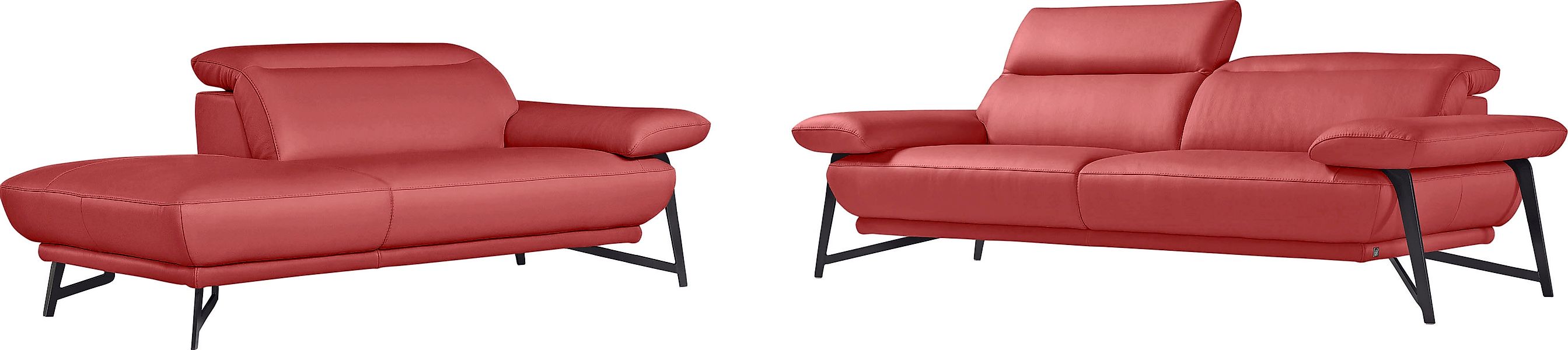 Egoitaliano Sofa »Anais, Design mit hohem Sitzkomfort, Fußfarbe schattengra günstig online kaufen