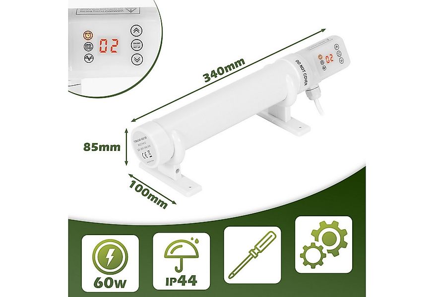 Clanmacy Heizgerät Gewächshausheizung mit Temperaturregler Elektrische Stab günstig online kaufen