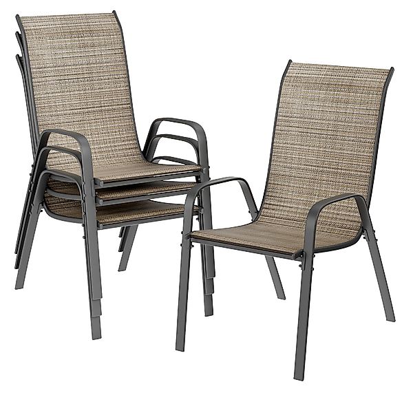 TLGREEN Stapelstuhl Gartenstühle Stapelstuhl,Camping Stapelbar Hochlehner, günstig online kaufen