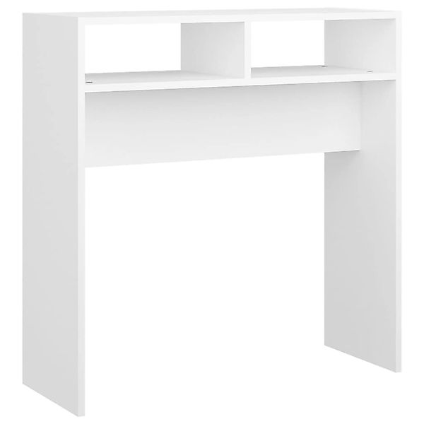 vidaXL Konsolentisch Weiß 78x30x80 cm Holzwerkstoff 808296 günstig online kaufen