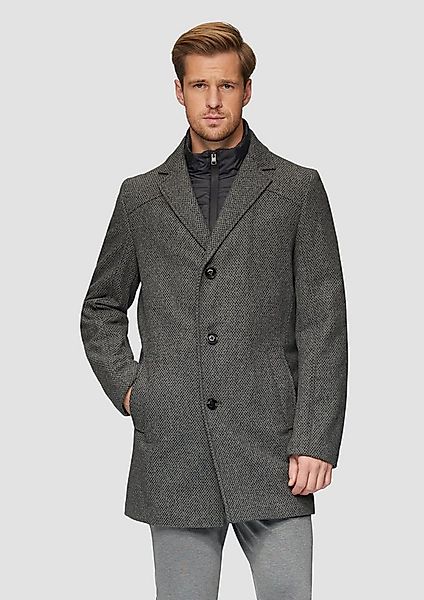 s.Oliver Wintermantel Outdoor-Mantel Wattierter Wollmix-Mantel mit herausne günstig online kaufen