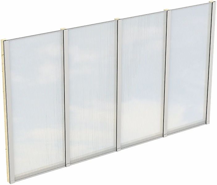 Skanholz Carport-Seitenwand m. Polycarbonat, freistehend günstig online kaufen
