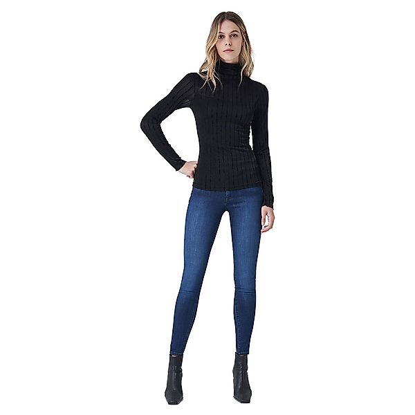 Salsa Jeans 125408-000 / Striped And Striped Pullover L Black günstig online kaufen