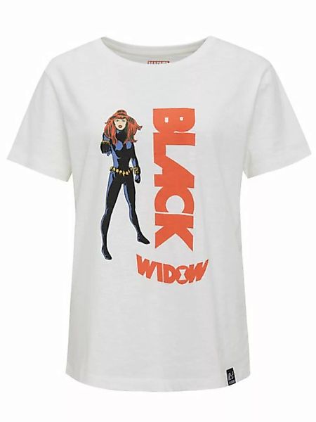 Recovered T-Shirt Black Widow Graphic Print GOTS zertifizierte Bio-Baumwoll günstig online kaufen