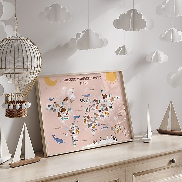 MeinBaby123® Poster Lernposter, Bilder Kinderzimmer Deko, günstig online kaufen