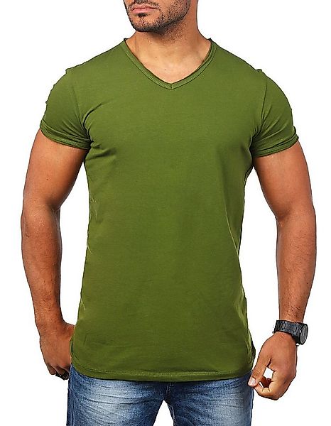 CARISMA T-Shirt Herren Uni Basic 4066 tief-breit geschnittener Ausschnitt v günstig online kaufen