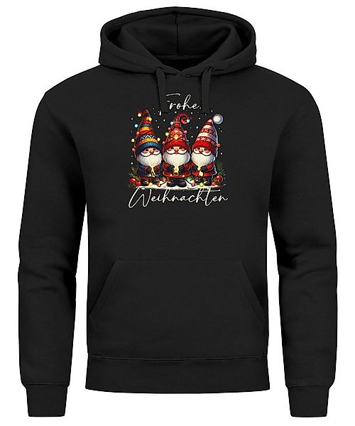 MoonWorks Hoodie Hoodie Herren Frohe Weihnachten Wichtel Weihnachtspullover günstig online kaufen