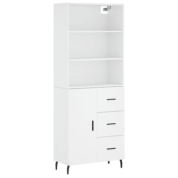 vidaXL Highboard Weiß 69,5x34x180 cm Holzwerkstoff 3189461 günstig online kaufen