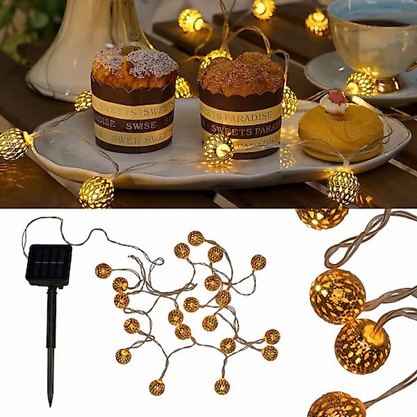Pauleen LED-Lichterkette »Sunshine Glamour« 20 Stk.-flammig 20-flammig, Sol günstig online kaufen