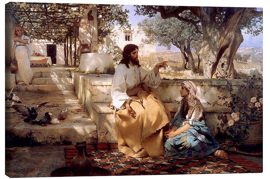 Posterlounge Wandbild Christus bei Maria und günstig online kaufen