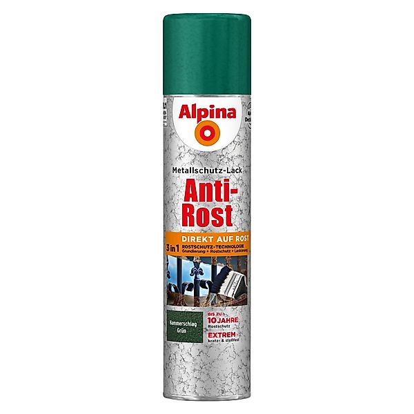 Alpina Metallschutzlack Alpina Sprühmetallschutz-Lack Hammerschlag 400 günstig online kaufen