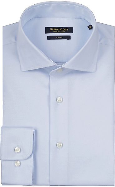 Steppin' Out Hemd Slim-Fit Twill Hellblau - Größe 3XL günstig online kaufen