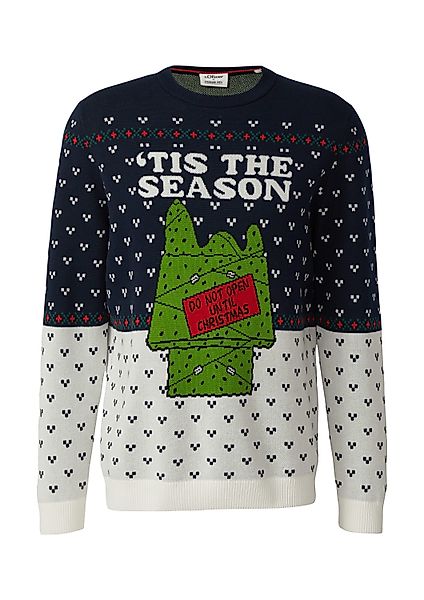 s.Oliver Sweatshirt Strickpullover Jacquard Strickpullover mit günstig online kaufen