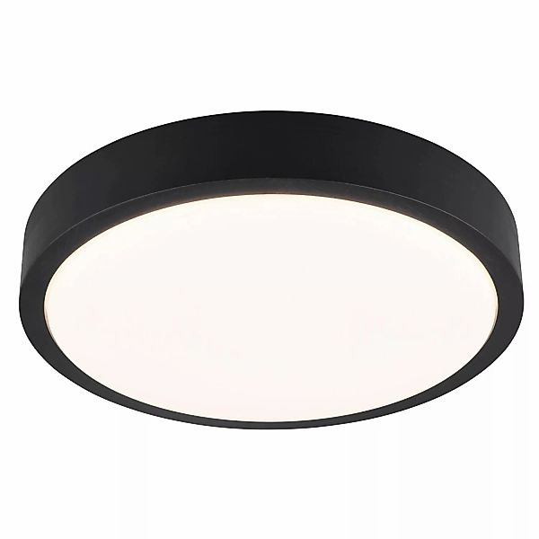 Trio LED Deckenleuchte Iseo 7 cm x 40 cm x 40 cm Schwarz günstig online kaufen
