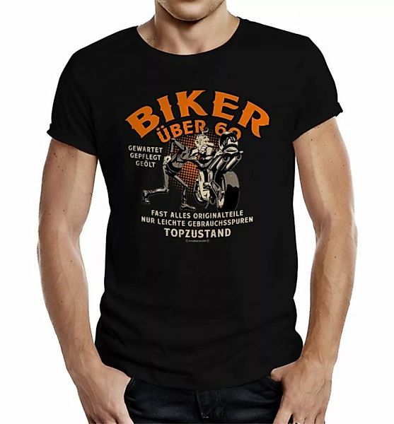 RAHMENLOS® T-Shirt als Geschenk für Motorradfahrer zum 60. Geburtstag - Bik günstig online kaufen