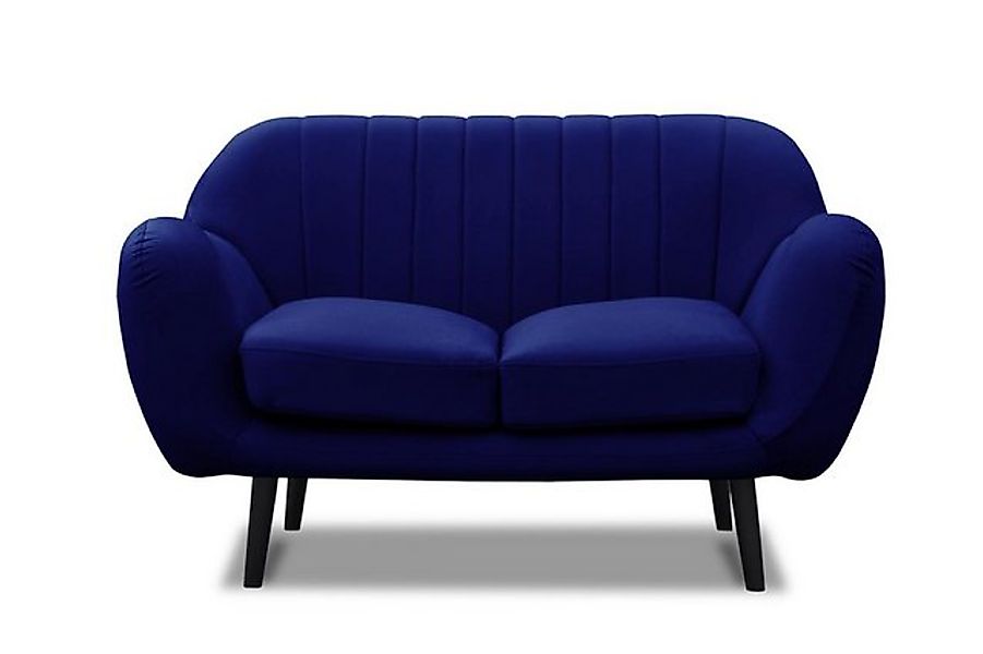 Xlmoebel Sofa 3-Sitzer, 2-Sitzer und 1-Sitzer Polstermöbel in Blau aus Text günstig online kaufen