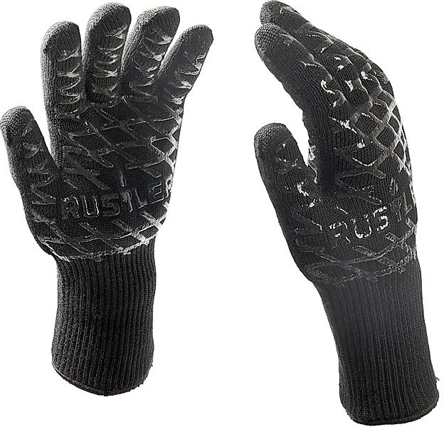 Rustler Grillhandschuhe BBQ Grillhandschuhe schwarz hitzebeständig - 350°C günstig online kaufen