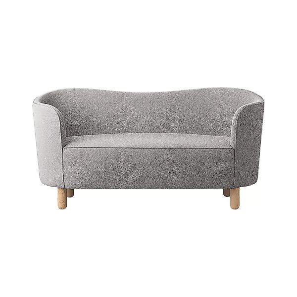 by Lassen - Mingle Sofa 2-Sitzer Stoff - grau/Stoff Kvadrat Zero Sahco 16/G günstig online kaufen