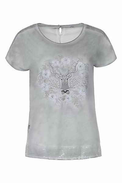 MarJo Trachtenshirt Trachtenshirt Damen - BIENCHEN - mercury, weiß günstig online kaufen