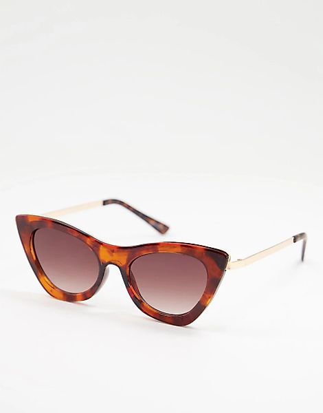 Skinnydip – Classic – Cat-Eye-Sonnenbrille in Schildpatt-Braun günstig online kaufen