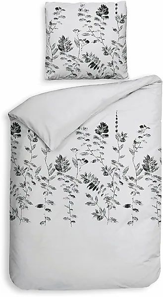 Heckett & Lane Bettwäsche »Rocco« 2 Stk. tlg. Blätter Design, 100% Baumwoll günstig online kaufen