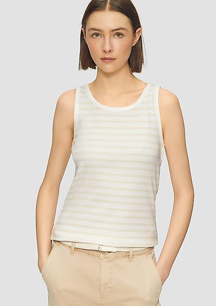 s.Oliver Muscleshirt T-Shirt Slim-Fit-Top mit Rippstruktur günstig online kaufen