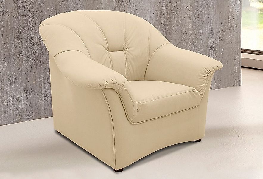 DOMO collection Sessel "Papenburg zeitlose Rückensteppung, elegante Armlehn günstig online kaufen