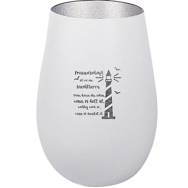 Der Porzellan-Laden Windlicht Personalisiertes Windlicht: 'Freundschaft günstig online kaufen