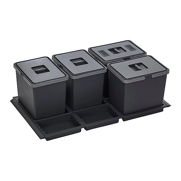 SOTECH Abfallsammler Mülleimer Metropolis 4x 15L Abfallsystem für Schublade günstig online kaufen