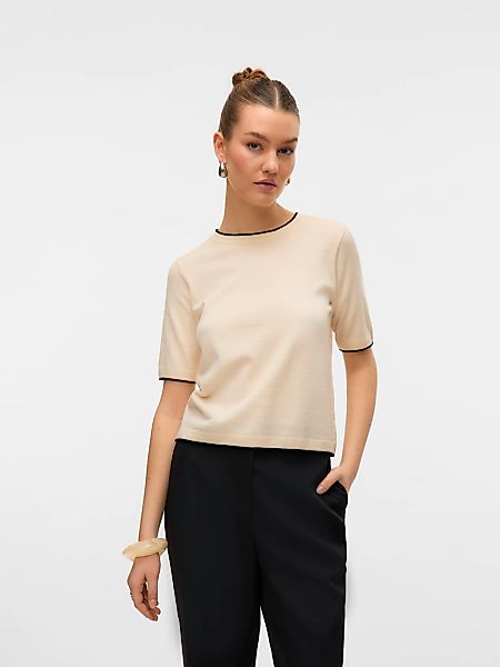 Vero Moda Kurzarmpullover "VMBREEZE SS O-NECK PULLOVER BOO" günstig online kaufen