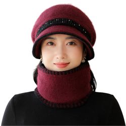 Refttenw Mütze & Schal Wintermütze mit günstig online kaufen