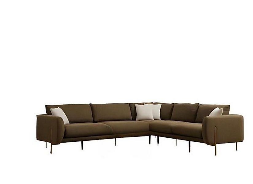 Xlmoebel Ecksofa Modernes Ecksofa in Dunkelgrün Luxuriöses Polstersofa Eleg günstig online kaufen