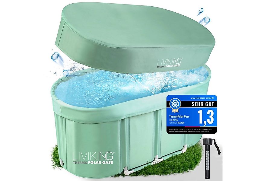 LIVIKING® Badewanne faltbar & Eisbad - 120cm KOMFORT - mobile Outdoor Badew günstig online kaufen