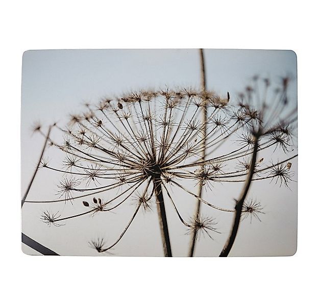 Hakbijl Glass Platzset, Farbe: Grau, Motiv: Allium günstig online kaufen