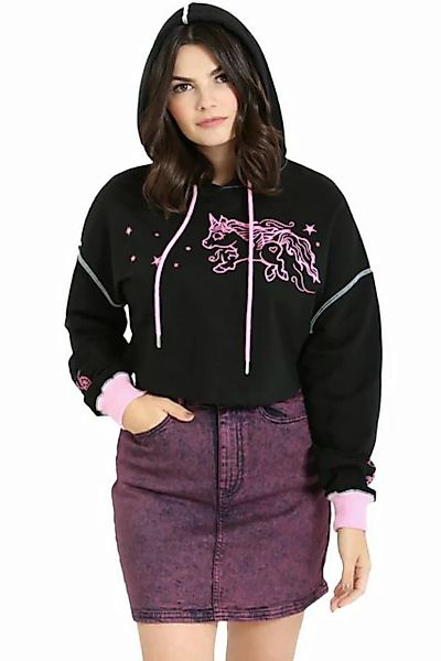 Hell Bunny Hoodie Star Catcher Einhorn Sweater Unicorn Crop Hoodie günstig online kaufen