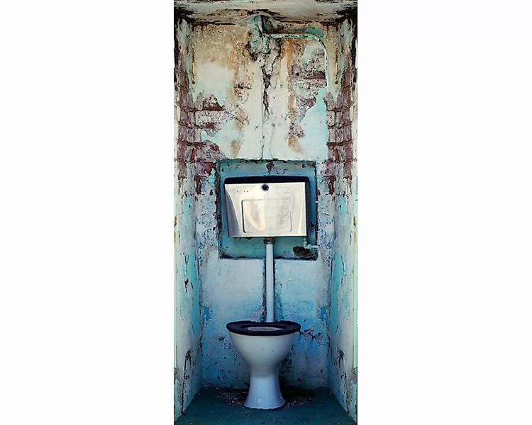 Trtapete "WC" 0,91x2,11 m / selbstklebende Folie günstig online kaufen