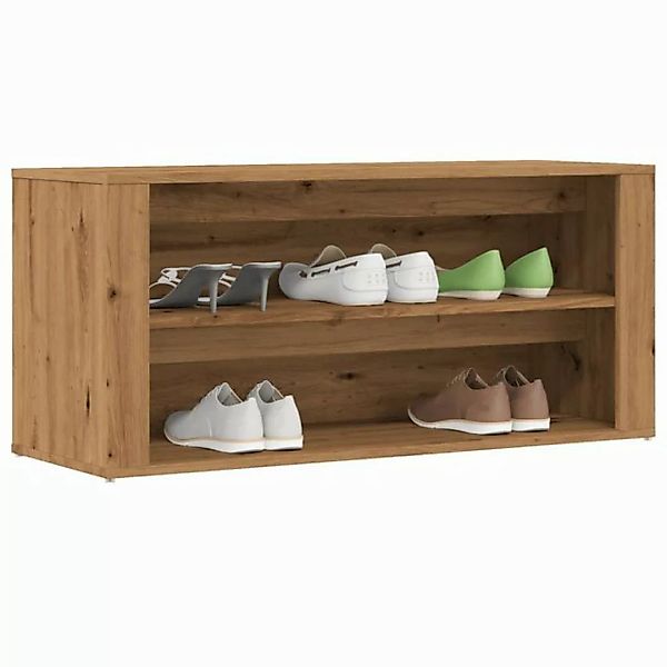 vidaXL Schuhschrank Schuhbank Schuhregal Artisan-Eiche 100x35x45 cm Spanpla günstig online kaufen