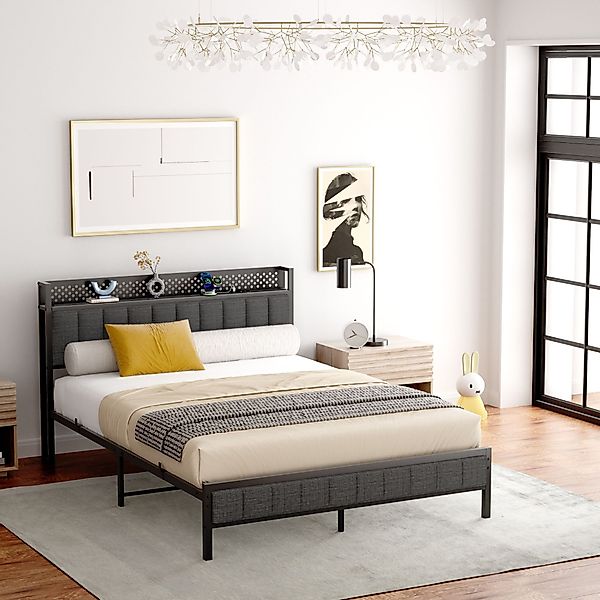 STILVORA Jugendbett Metallbett 140x200 Bettgestell bett günstig online kaufen