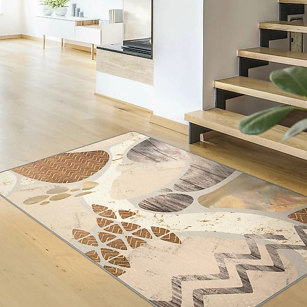 Teppich Abstrakter Steinbruch Pastellmuster günstig online kaufen