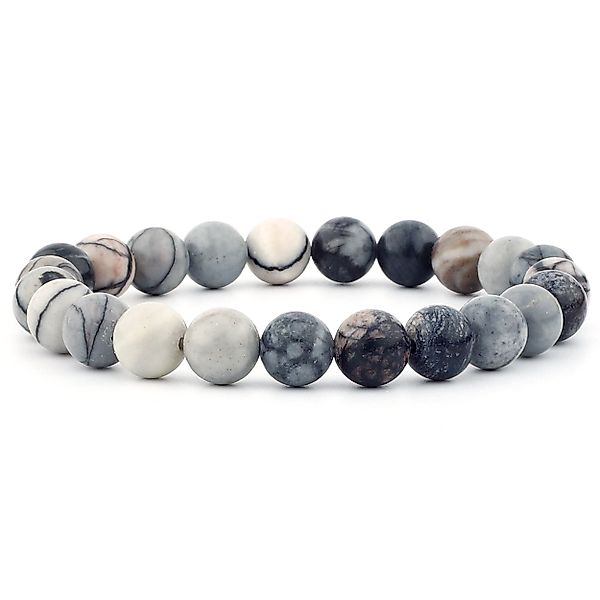 Vascavi Armband Schwarzer Picasso Jaspis Edelstein, günstig online kaufen