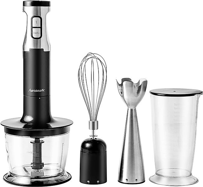 Hanseatic Stabmixer »HHBL1000SD 97294244 Schneebesen Aufsatz + Rühr-/Messbe günstig online kaufen